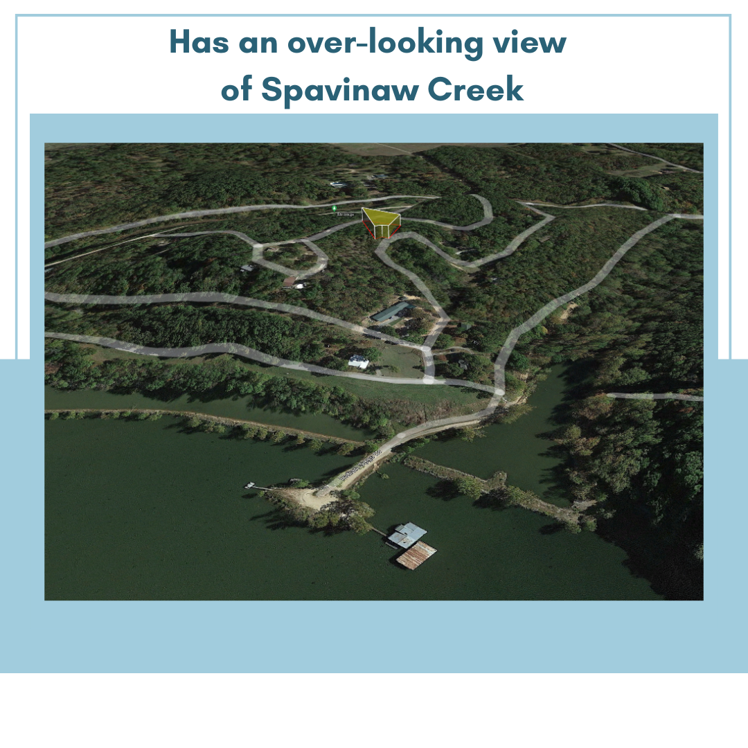 0.35 Acre overlooking view of Spavinaw Creek for your Dream House